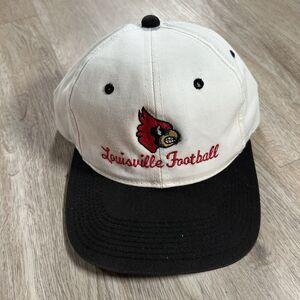 Vintage Louisville Cardinals Hat Snapback College Football Youngan White‎ Cap